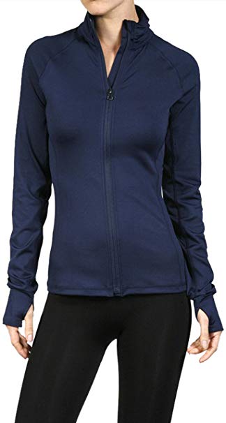 ToBeInStyle Women's Long Sleeve Full Zip-up Track Jacket/Pants