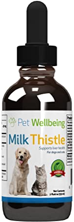 Pet Wellbeing - Milk Thistle Cats - Natural Support Feline Liver Health - 2oz (59ml)