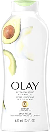 Olay Daily Exfoliating with Sea Salts Body Wash, Avocado Oil, 650ML