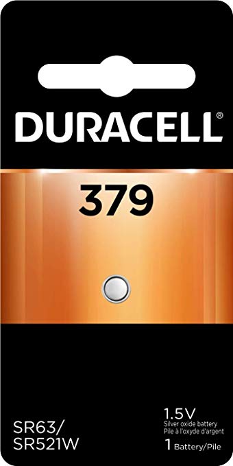 Duracell – 379 1.5V Silver Oxide Button Battery – long-lasting battery – 1 count