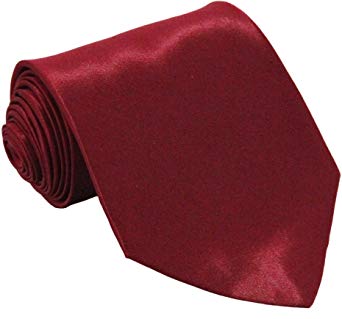 Soophen Mens Necktie 3.75" Tie Solid Color Ties