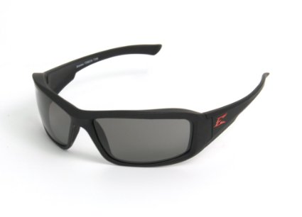 Edge Eyewear TXB236 Brazeau Safety Glasses Black Torque Series with Polarized Smoke Lens
