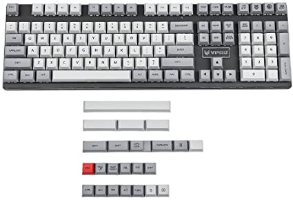 Moon Landing XDA Profile PBT 121 165 Keys Dye Sub Dye Sublimated Keycap Set Suitable for ANSI MX Switches Mechanical Keyboard (Only Keycap) (Granite 131 Keys)