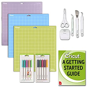 Cricut Pens, Basic Tools, Variety Pack Mats Bundle