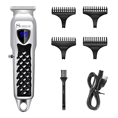 Surker Hair clippers for Men Pro Cordless Hair Trimmer Beard Trimmer Shaver Precision Trimmer Rechargeable