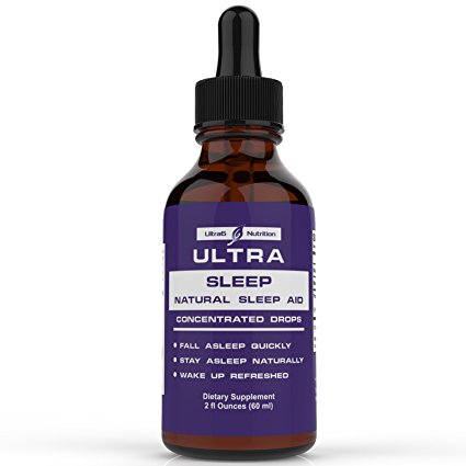 Ultra Sleep Natural Sleep Aid drops with Melatonin, 5-HTP, Valerian Root and Passion Flower