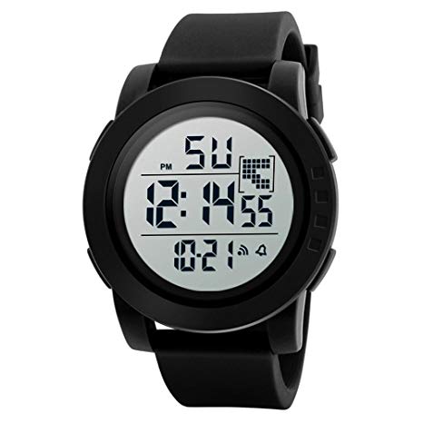 Viasa Men Smart Digital Sport Watch Analog Military Clock Watches Waterproof Wrist Watch