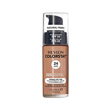 Revlon ColorStay Liquid Foundation For Normal/dry Skin, SPF 20, True Beige, 1 Fl Oz