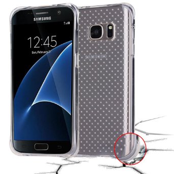 Galaxy S7 Case, MoboZx [Premium Flexible] Innovative Dotted Design Semi-Transparent Protective Slim [Scratch-Resistant] Shock-Proof Air-Cushioned Reinforced TPU Bumper, For Samsung Galaxy S7 (2016)