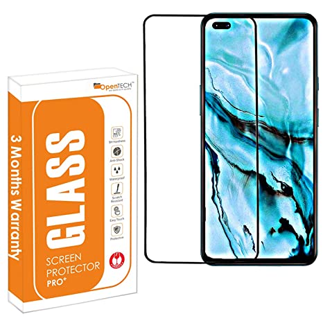 opentech® tempered glass screen protector for oneplus nord edge to edge full screen coverage coverage with easy installation kit