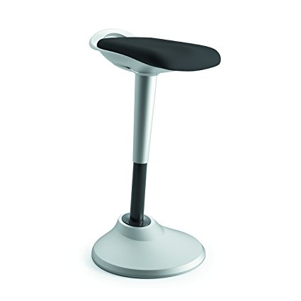 basyx by HON Perch Stool, Sit to Stand Backless Stool for Office Desk, Black (HVLPERCH)