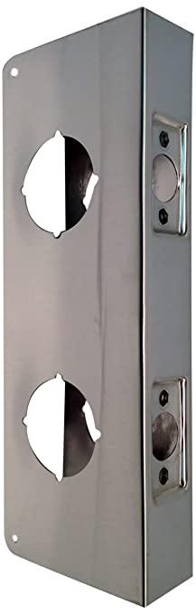 Don-Jo 942-CW 22 Gauge Stainless Steel Classic Wrap-Around Plate, Satin Stainless Steel Finish, 4" Width x 9" Height, for Double Lock Combination Locksets