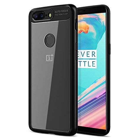 OnePlus 5T Case, BASSTOP Ultra Slim Scratch Resistant Drop Protection Premium TPU Bumper   Hard PC Back Cover Hybrid Clear Case for OnePlus 5T