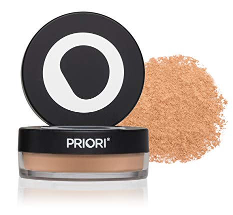 Priori Minerals fx Broad Spectrum 25, All-Natural Sunscreen Powder Foundation SPF 25, Skin Protection, Correction, Perfection, Loose Makeup Minerals, All Skin Types Incl. Sensitive Skin, 5 g (Shade 3)