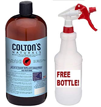 Natural Mouse Repellent Spray Concentrate- Makes 8-16 Ounce Bottles! - Free Bottle Included, Natural(8)