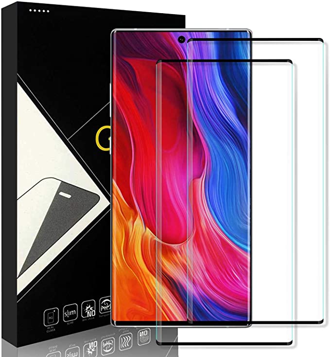 Yersan [2 Pack] Glass Screen Protector for Samsung Galaxy Note 10 Plus, 9H Hardness Anti-Scratch Full Coverage HD Clear Tempered Glass Screen Protector Film for Samsung Galaxy Note 10 Plus