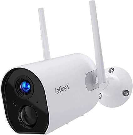 Wireless Security Camera Outdoor, Wireless Rechargeable Battery Powered Camera 10400mAh, 1080P WiFi Surveillance Camera for Home with Night Vision, Two Way Audio, PIR Motion Detection, IP65 Waterproof