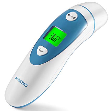 ANKOVO&nbsp;Medical&nbsp;Digital&nbsp;Infrared&nbsp;Forehead&nbsp;and&nbsp;Ear&nbsp;Thermometer for Baby and Adults with CE&nbsp;and&nbsp;FDA&nbsp;Approved