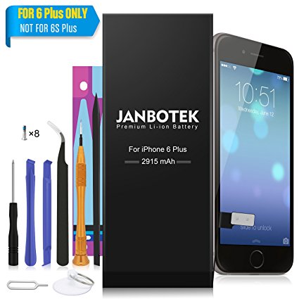 JANBOTEK Internal Li-ion Battery for iP 6 Plus with Complete Repair Tools Kit and Instructions - 24 Month Warranty