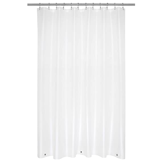 Mrs Awesome Long 8G Frost PEVA Shower Curtain Liner, Heavy Duty Plastic Shower Curatins with 3 Magnets for Bathtub, Water Proof and Mildew Resistant, 72 X 84 inch