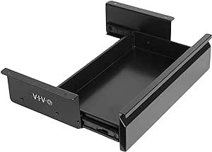 VIVO 16 inch Under Desk Mounted Sliding Pull-out Drawer without Shell for Office Desk, Storage Organizer for Sit Stand Workstation, Black, DESK-AC03A-B