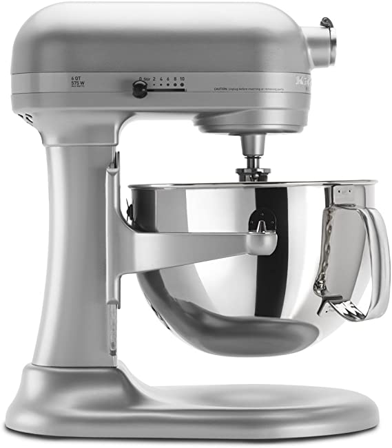 KitchenAid KP26M1XNP 6 Qt. Professional 600 Series Bowl-Lift Stand Mixer - Nickel Pearl