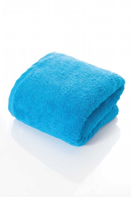 40"x80" Bodrum Blue, Turkish Spa Bath Sheet, 630 Gram Weight