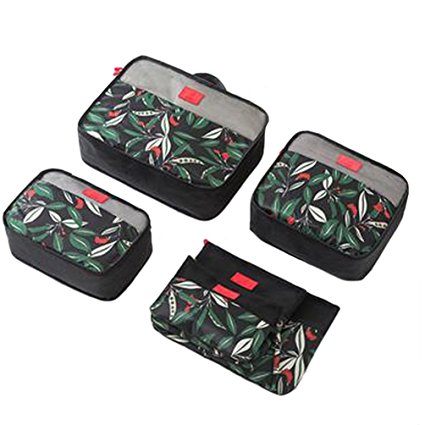 Belivo 6 Set Travel Luggage Organizer Bags -3 Packing Cubes   3 Pouches