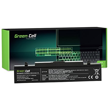 Green Cell® Standard Series Battery for Samsung 350E 350V 355E 355V NP350E5C NP350E7C NP350V5C NP355E5C NP355E7C NP355V5C Laptop (6 Cells 4400mAh 11.1V Black)