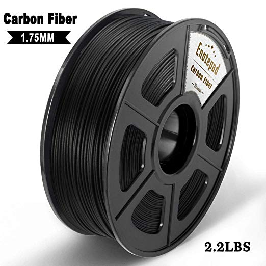 Carbon Fiber 3D Printer Filament,Extremely Rigid Carbon Fiber,Premium 3D Printer Filament 1.75mm  /-0.02mm,1KG 2.2LBS Spool