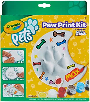 Crayola Pets Paw Print Keepsake Kit, Moon Craft Kit, Gifts for Pet Lovers