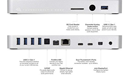 OWC 13 Port Thunderbolt 3 Dock, Silver