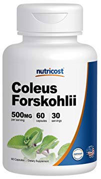 Nutricost Coleus Forskohlii 500mg, 60 Capsules - Maximum Strength Formula