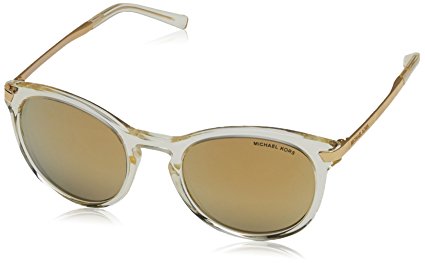 Michael Kors ADRIANNA III MK2023 Sunglasses 31667P-53 - Champagne Gold Frame, Liquid Gold