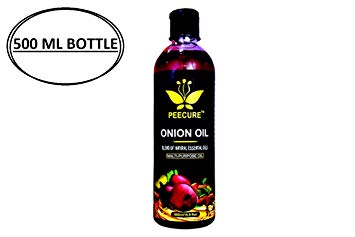 PEECURE Onion Hair Growth Oil 500 ML With Essential Hair Treatment Oil with Rose oil,Argan, Bhringraj, Hibiscus,Amla, Olive,Coconut Oils