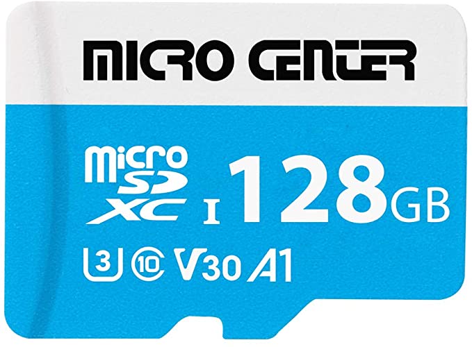 Micro Center Premium 128GB microSDXC Card UHS-I Flash Memory Card C10 U3 V30 4K UHD Video A1 Micro SD Card with Adapter (128GB)