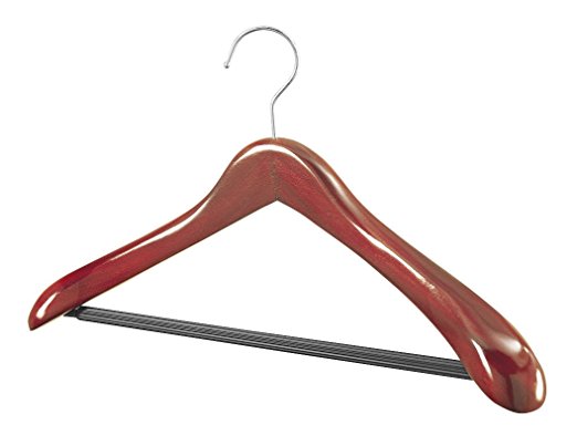 Whitmor 6033-293 Cherry Wood Collection Suit Hanger