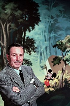 WALT DISNEY WITH MICKEY MOUSE poster CLASSIC RARE COLLECTOR'S ITEM 24X36