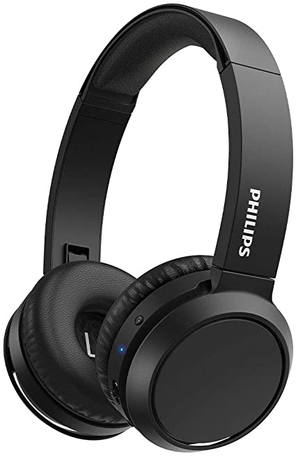 Philips On-Ear Headphones H4205BK/00 with Bass Boost Button (Bluetooth, 29 Hours' Playback Time, Quick Charging Feature, Noise Isolating, Flat Folding), Matte Black – 2020/2021 Model