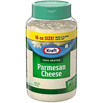 Kraft Parmesan Grated Cheese (16oz Bags, pack of 4)