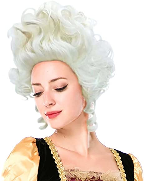 Wraith of East Colonial Wigs Ladies 18th Century Marie Antoinette Cosplay Adult Women, Silver