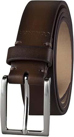 Calvin Klein Men's Modern Dress Minimalist Belt with Classic Harness Buckle