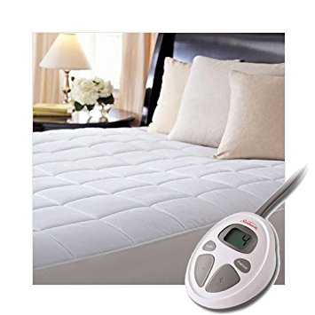 Sunbeam Luxury Quilted Electric Heated Full Mattress Pad