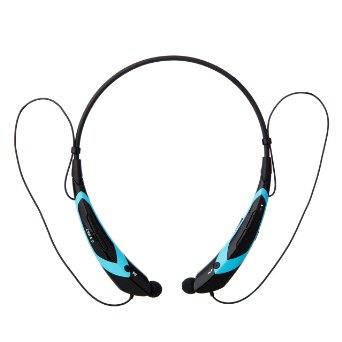 YINENN® 760 Stereo Wireless Bluetooth 4.0 Neckband Style Headset for Smartphones & Tablets - Balck&Blue