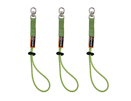 Squids 3713 Elastic Loop Tool Tails Swivel, 10-Pound, Lime