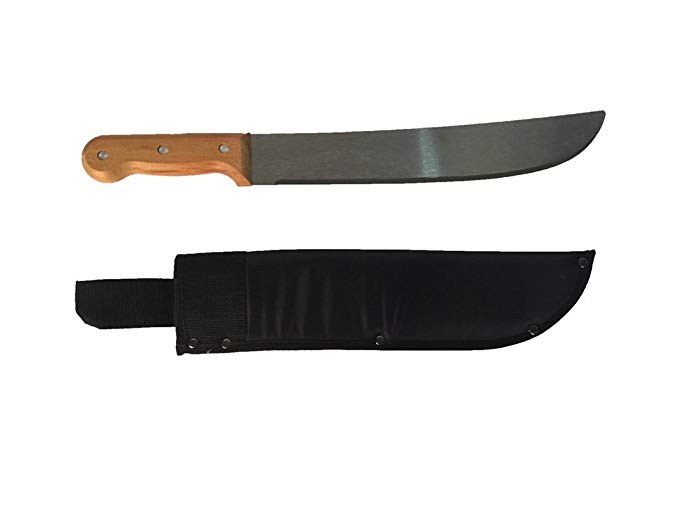 Tramontina 12" Machete with Wooden Handle and Nylon Sheath