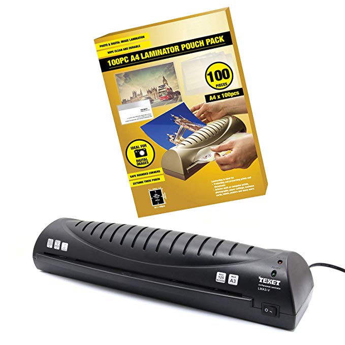 Texet A3 Personal Home Office Laminator   100 x A4 Laminating Pouches