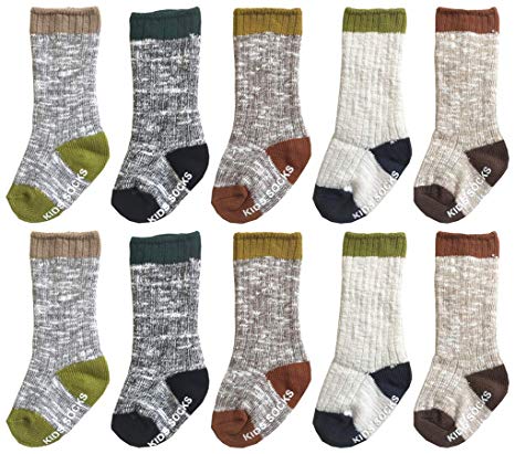 Boutique Unisex Baby Socks Non-Slip Knee-High Stockings for Toddler Boy Girls