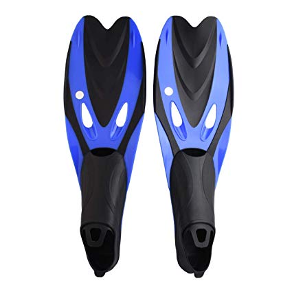 LEATOU Adults Scuba Diving Fins Men Women Full Foot Silicone Professional Adjustable Swim Shoes Submersible Snorkeling Feet Monofin Diving Flippers