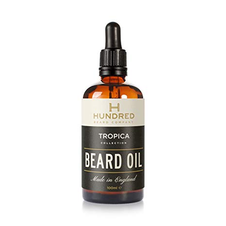 Beard Oil, Tropica Blend, Natural, 100ml - 7 Premium Oils Blended Into a Mouth Watering Concoction - Guaranteed to Soften Your Beard and Make it Kissable